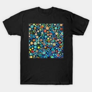 Dots on Painted Background T-Shirt